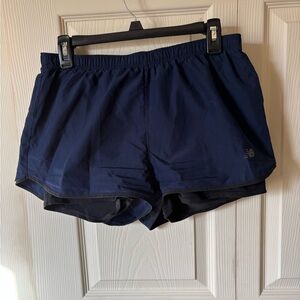 New Balance Women's Dark Blue Athletic Shorts